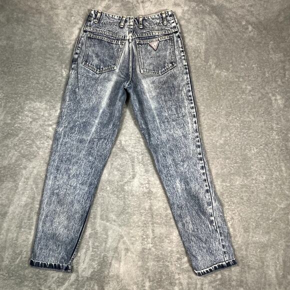 VTG Guess by Georges Marciano Denim Jeans Women's 28 High Rise Tapered 90's USA - Picture 4 of 11